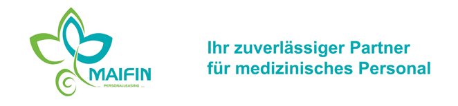 Logo von Maifin Personalleasing – Ihr Partner für medizinisches Fachpersonal in der Zeitarbeit